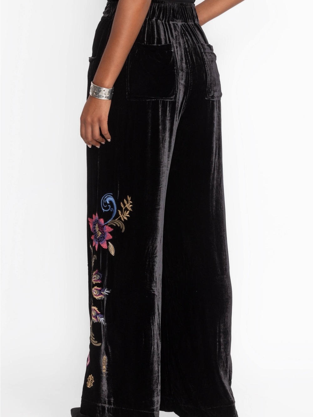 Johnny Was velvet wide leg Pant $328 NWT - Picture 4 of 9
